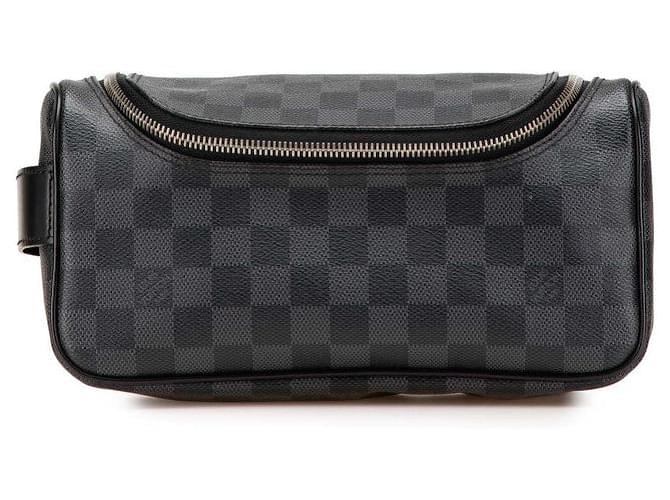 Louis Vuitton Toiletry Pouch Damier Graphite Handbag Black Cloth  ref.2222530