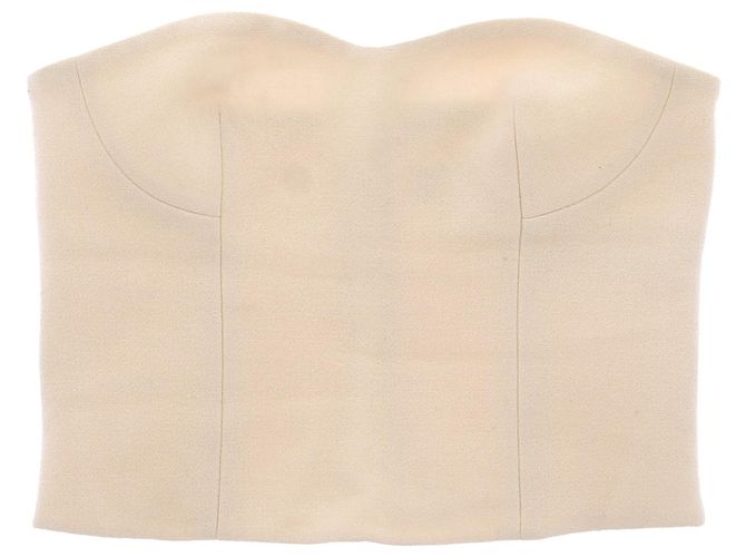 Stella Mc Cartney Top bustier de lana Stella McCartney Camel Camello