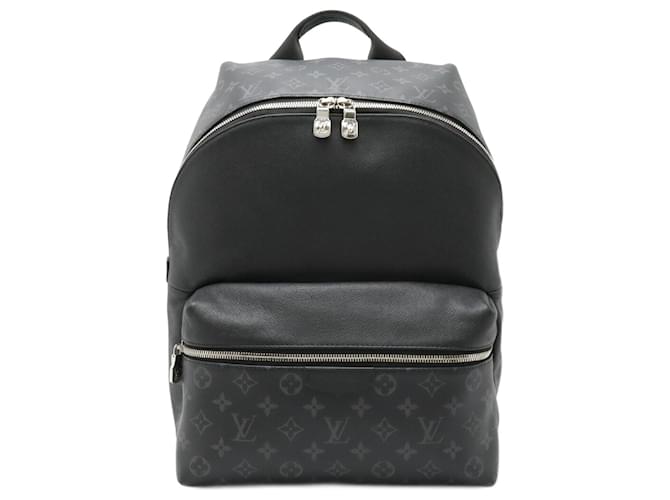 Louis Vuitton Discovery Monogram Taiga Backpack Black Cloth  ref.2222734