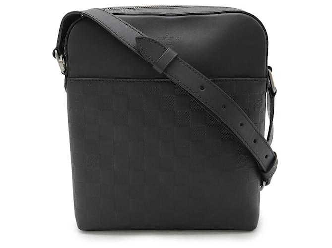 Louis Vuitton Pochette District Damier Infini Shoulder Bag Black Leather  ref.2222746