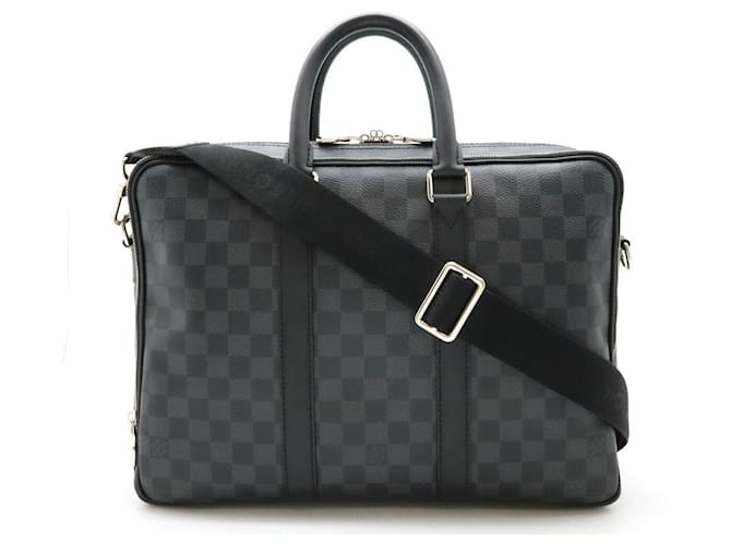 Louis Vuitton Damier Graphite Icare NM 2way Briefcase N40007 Black Cloth  ref.2222751