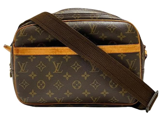 Louis Vuitton Monogram Shoulder Bag Brown Cloth  ref.2222808