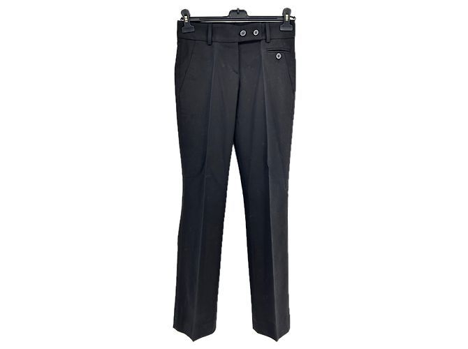 Autre Marque GUNEX Schwarze Baumwollhose Größe 34
