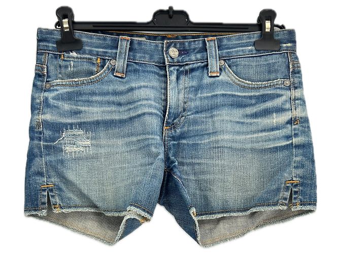 Mini shorts de mezclilla azul Adriano Goldschmied