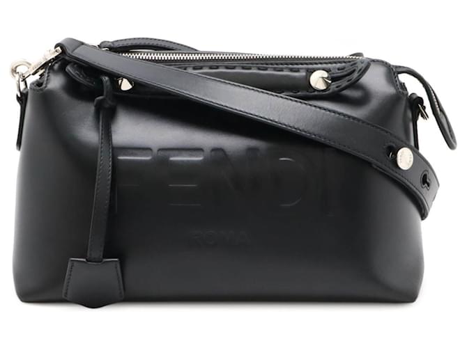Fendi By the Way Medium Handbag Black Leather  ref.2224245