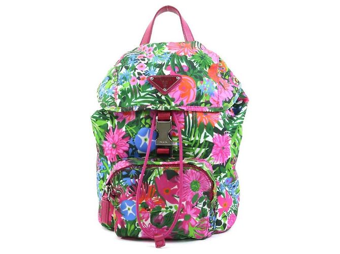 Prada mehrfarbiger Nylon-Rucksack Mehrfarben