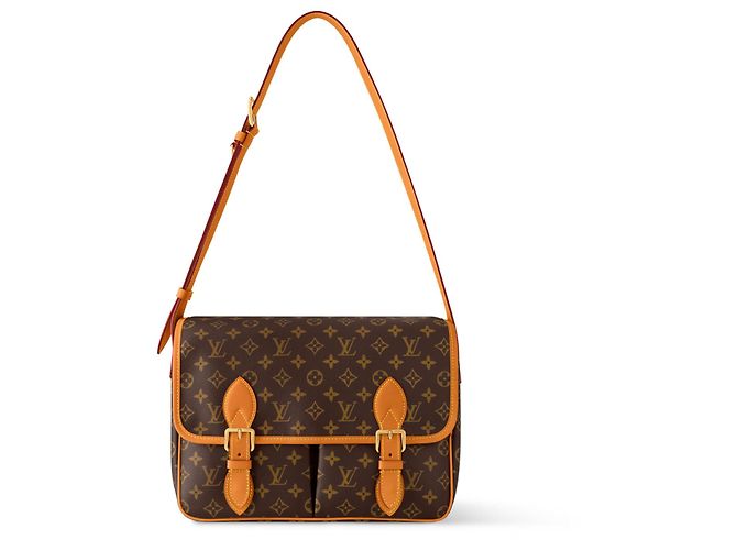 Borsa Messenger Louis Vuitton Monogram Marrone