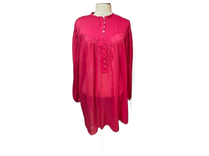 Vestido Isabel Marant de seda rojo Roja