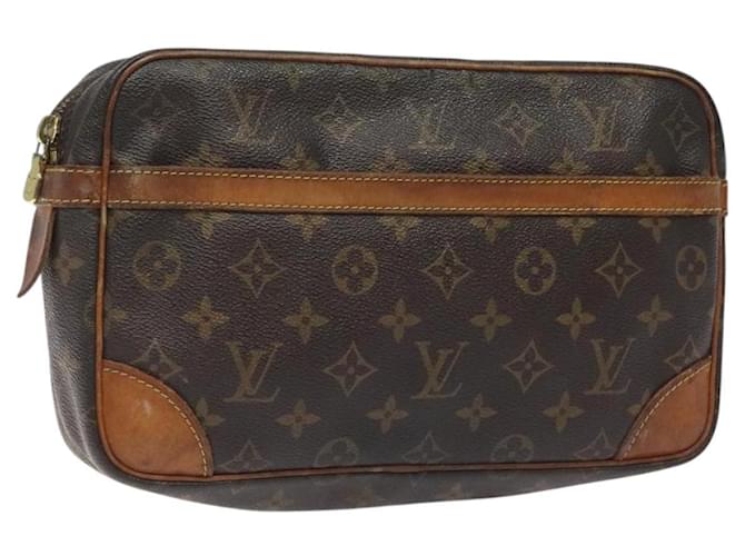 LOUIS VUITTON Monogram Compiegne 28 Clutch Bag M51845 LV Auth th5985 Cloth  ref.2224732