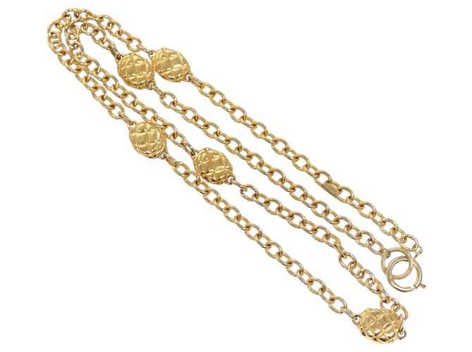 CHANEL Kettengürtel aus Metall Gold CC Auth bs25545 Golden
