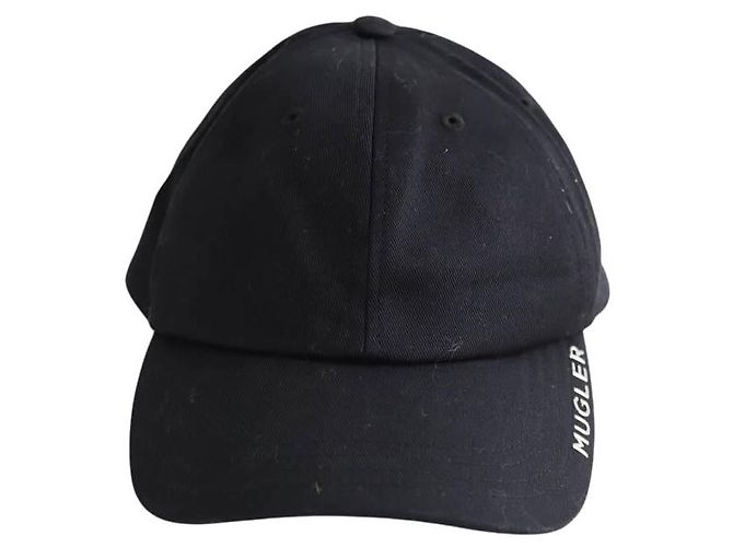 Thierry Mugler Gorra de algodón negra