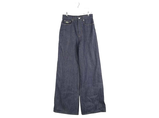 Lacoste Jeans rectos de algodón azul 