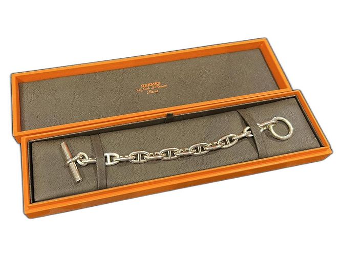 Hermès Bracciale catena d'ancora Argento Argento