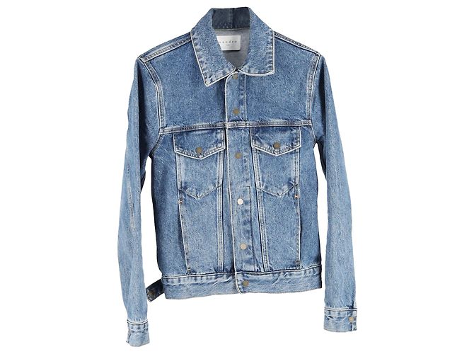 Sandro Jeansjacke aus blauer Baumwolle