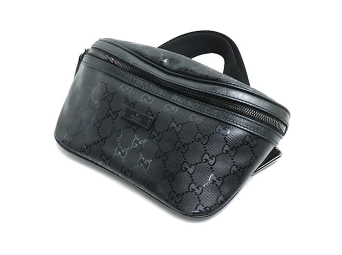 Gucci GG Imprime Waist Bag Black Plastic  ref.2225779