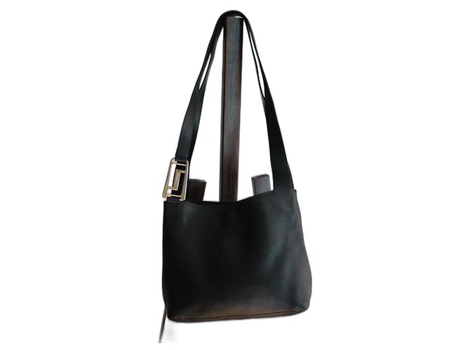 Lancel Black Leather Handbag
