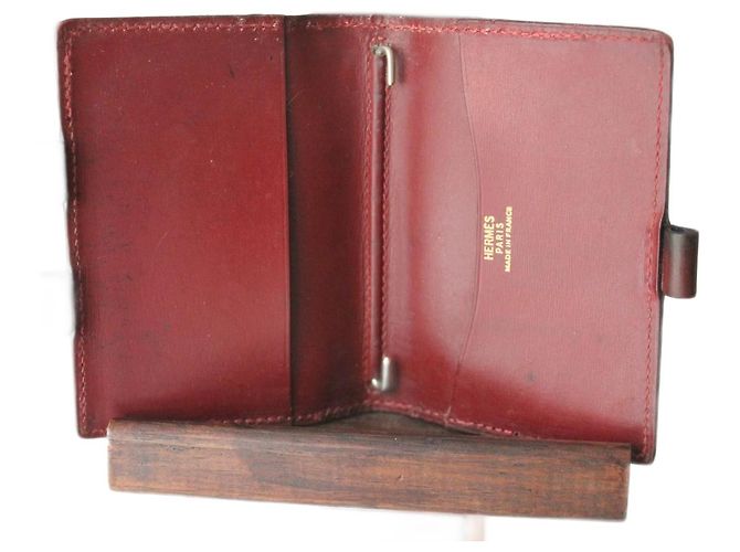 Hermès Purses, wallets, cases Dark red