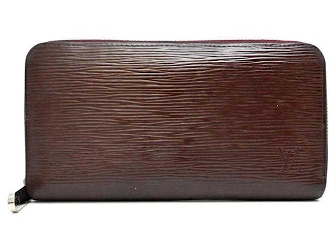 Louis Vuitton Epi Zippy Wallet Dark brown Dark purple Leather  ref.2226477