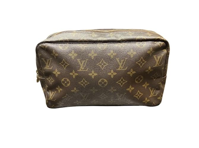 Louis Vuitton Monogram Clutch Bag Brown Patent leather  ref.2226639