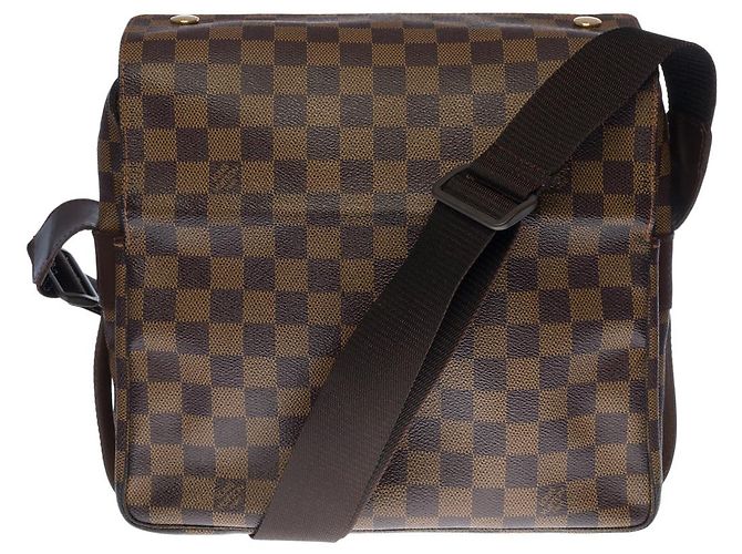 Bolsa LOUIS VUITTON Naviglio em Lona Marrom - 100238