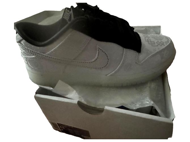 Dunk Nike x fragment x clot White