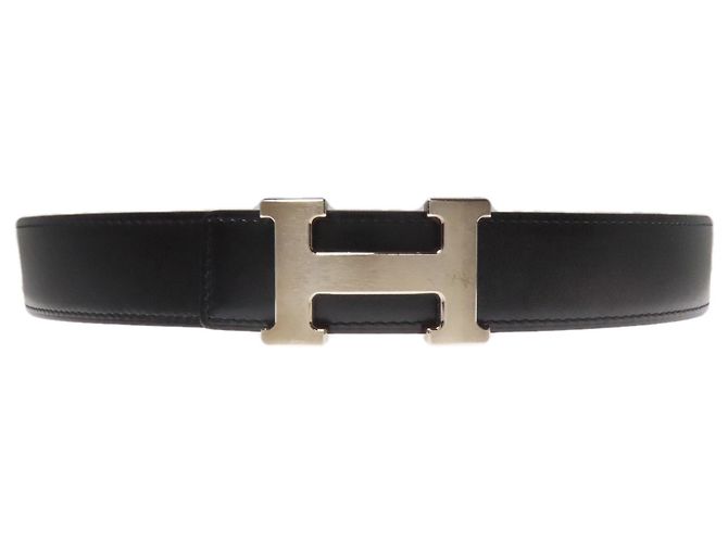 Hermès Hermes H Belt Constance in Black Box Calf Leather