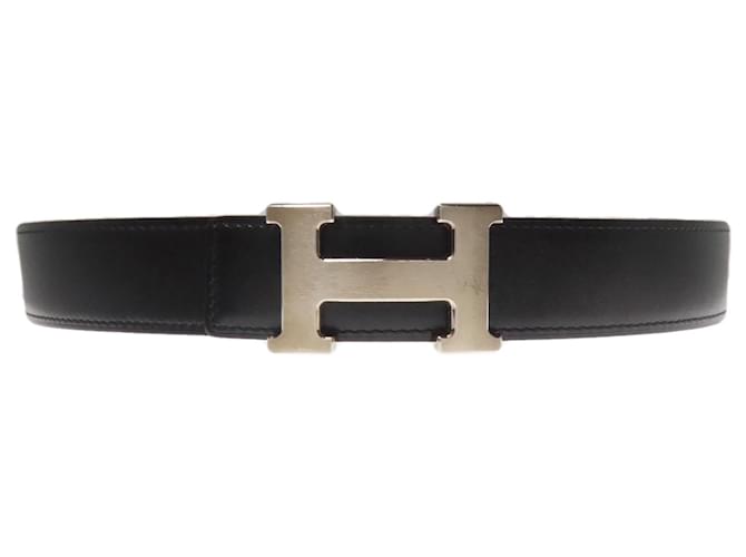 Hermès Hermes H Belt Constance in Black Box Calf Leather  ref.2227197