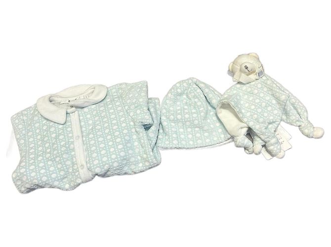 Set de nacimiento Baby Dior Azul claro algodón