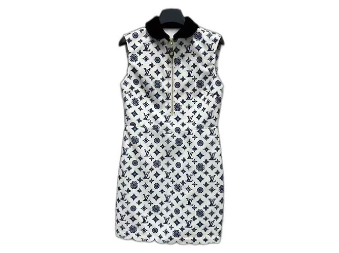 Montsouris Vestido Louis Vuitton Blanco de Algodón