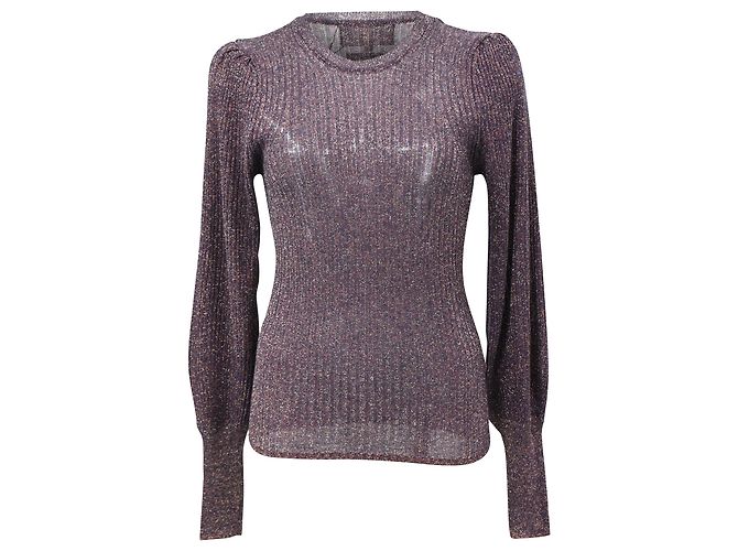 Ba&sh Lexi Pullover aus lila Viskose 