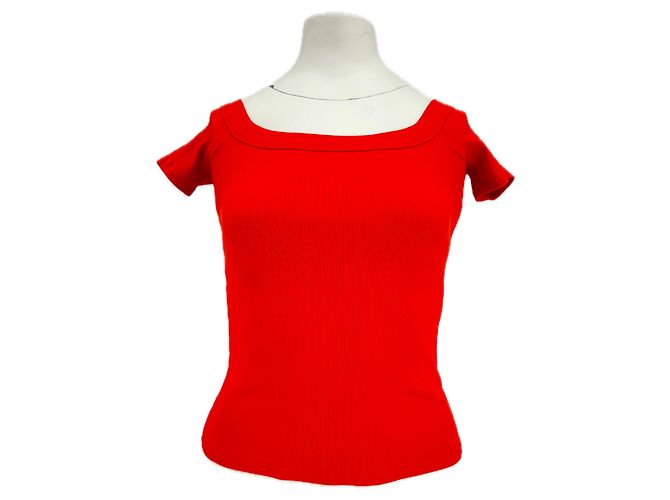Camiseta vermelha de algodão SéZane Vermelho