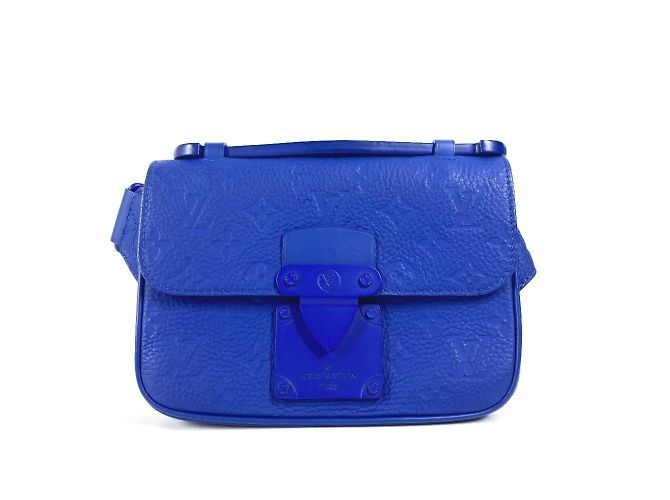 Bolsa Sling S Rock em Taurillon Monogram Louis Vuitton Azul