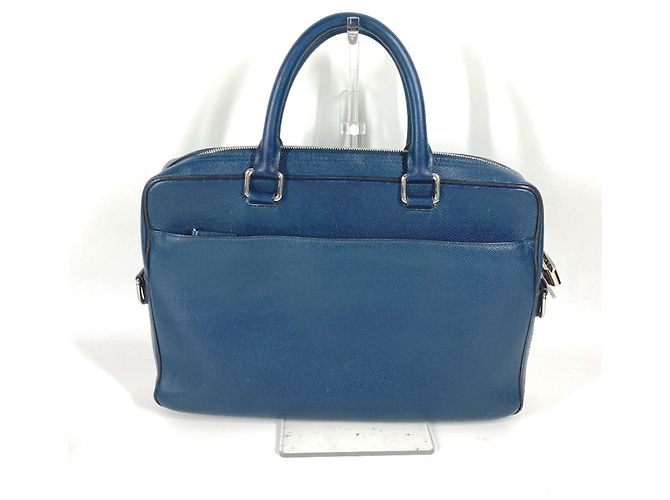 Sac à main Porte Document Business PM Louis Vuitton Taiga PDB Bleu Bleu Marine