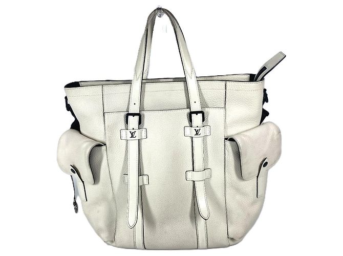 Bolso Tote Christopher Monogram Louis Vuitton Blanco Monograma