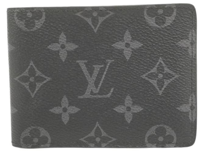Louis Vuitton Monogram Eclipse Bill Wallet Black  ref.2228224