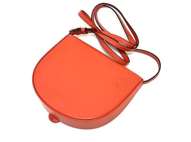 Sac à talon Anagram Loewe Orange