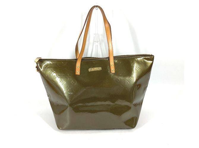 Louis Vuitton Monogram Vernis Bellevue GM Tote Bag Khaki