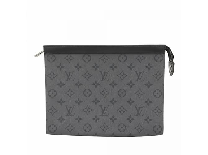 Louis Vuitton Monogram Eclipse Reverse Clutch Bag Brown  ref.2228411