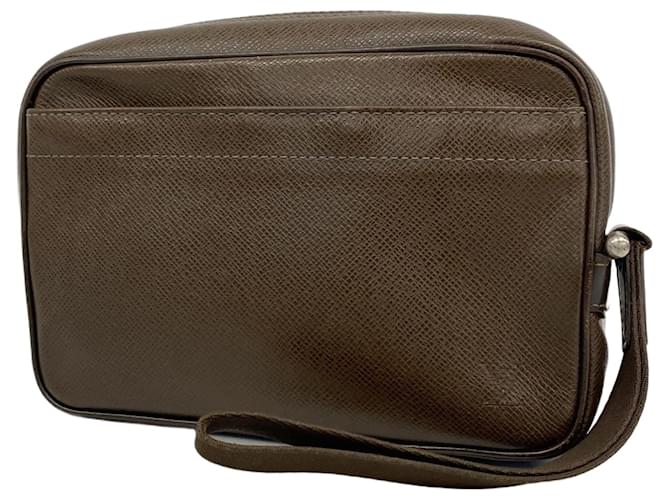 Louis Vuitton Clutch Bag Taiga Karuga M30818 Grizzly Brown  ref.2228442