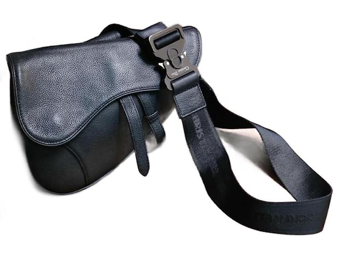 Christian Dior Bags Briefcases Black Leather  ref.2228501