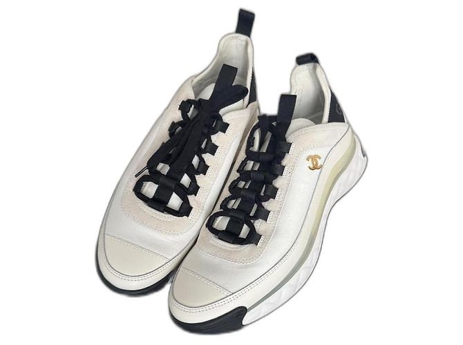 Cambon Chanel Sneaker Weiß Stoff