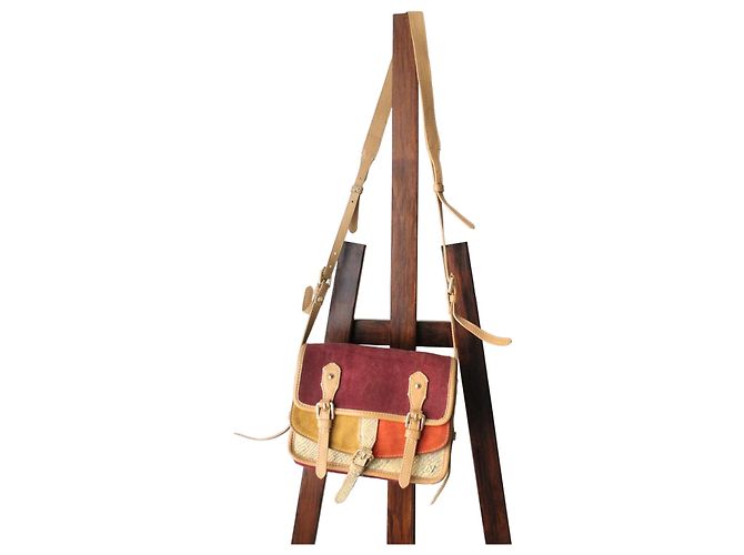 Bolsa de mão em couro Zadig & Voltaire Multicor