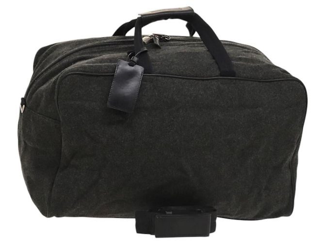 PRADA Borsa Boston Lana 2way Grigia Auth bs25464 Marrone