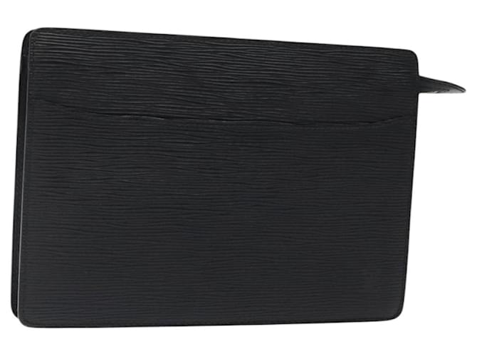 LOUIS VUITTON Epi Pochette Homme Clutch Bag Black Noir M52522 LV Auth bs25451 Leather  ref.2228837