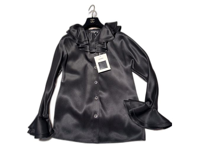Blouse Haute Couture Chanel S Noir