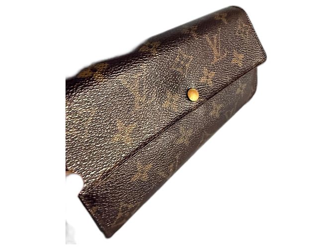 Louis Vuitton Monogram long wallet – Brown interior, in good condition Black