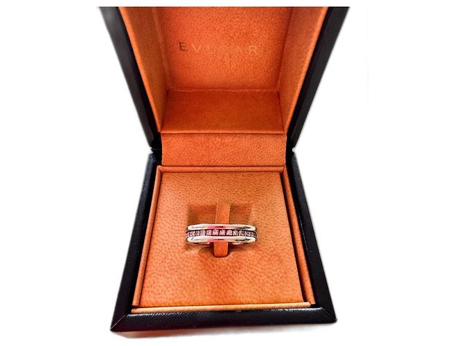 Bulgari B.Zero1 Ring Weißgold Diamant-Pavé Größe 55