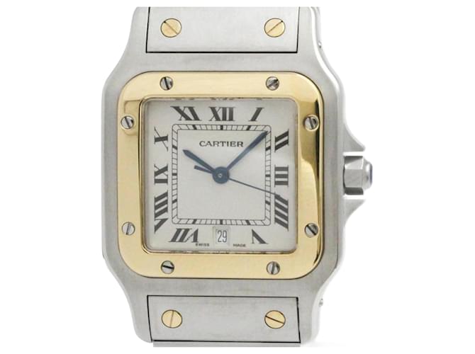 Cartier Santos Galbee 18K Gold and Steel Men's Watch  ref.2229425