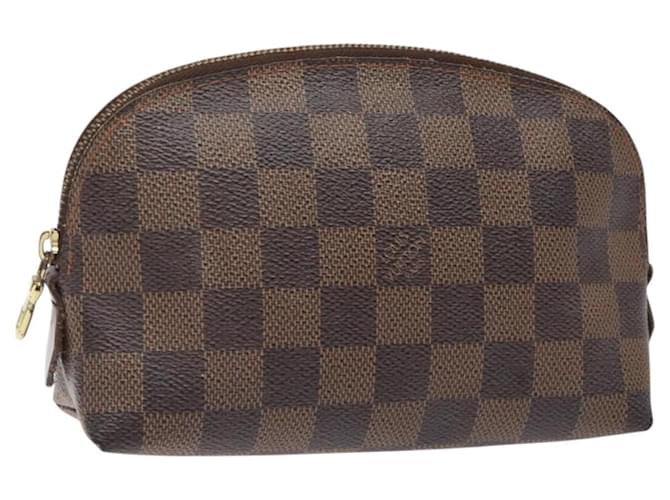 LOUIS VUITTON Damier Ebene Pochette Cosmetic PM Pouch N47516 LV Auth hk2571  ref.2229638