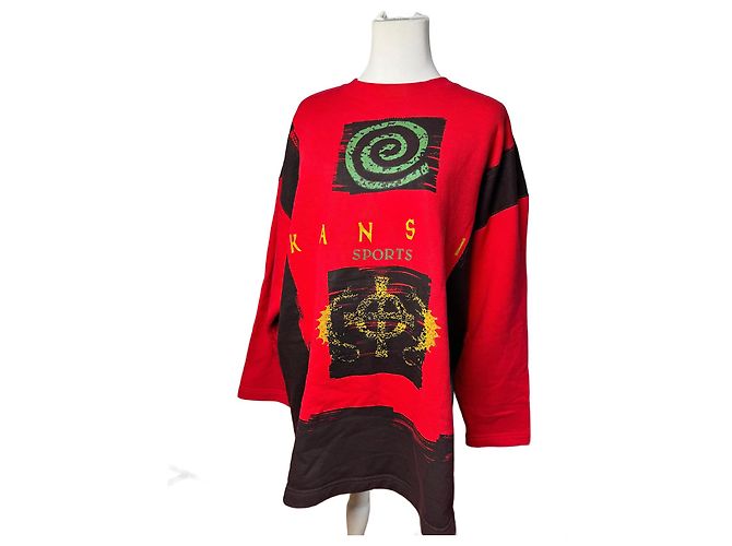 Autre Marque Vintage Kansai Yamamot Sweather red black L